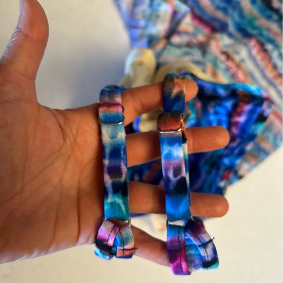 Colorful Striped Women's Swim Top - Picture 10 of 14